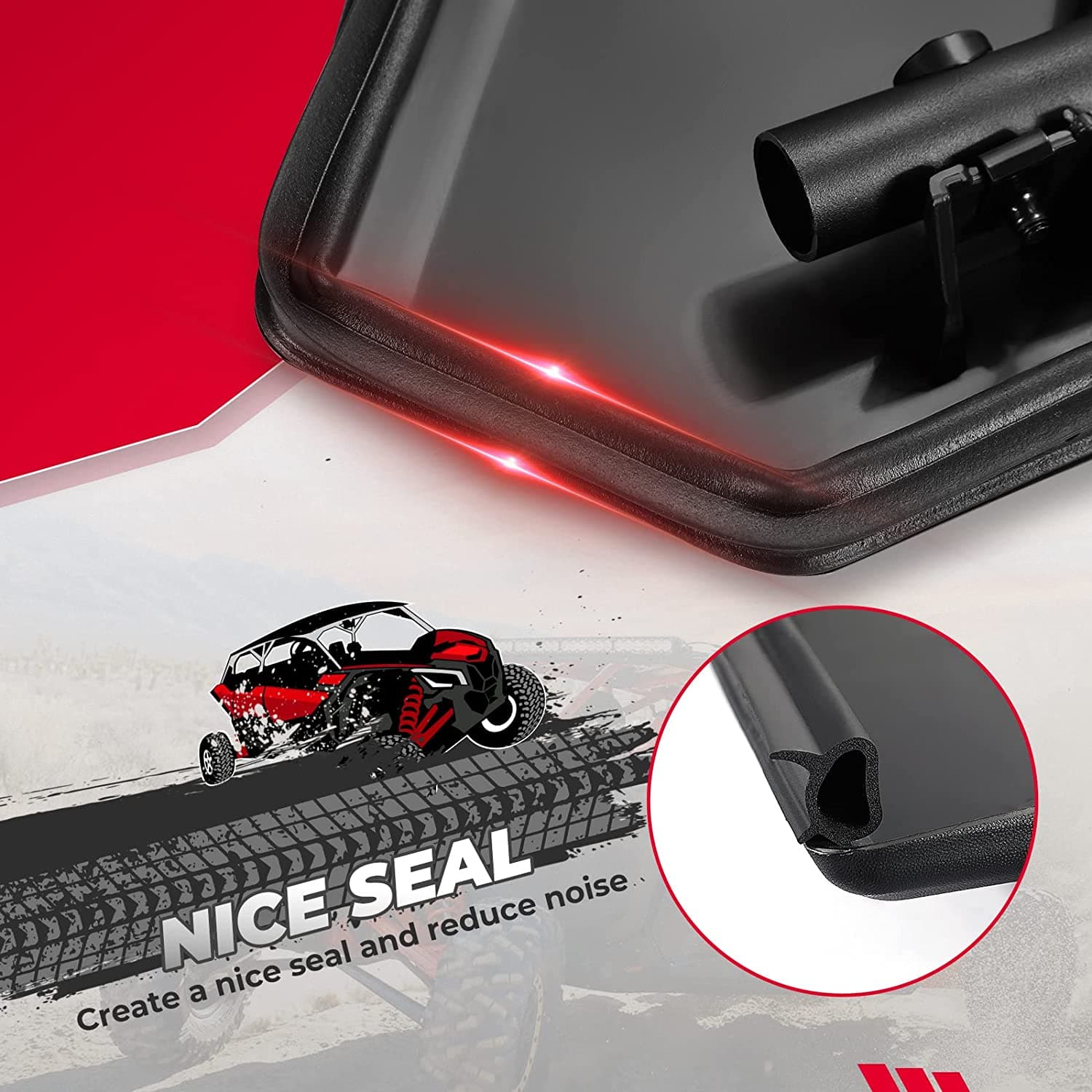 4pcs Lower Doors Panels with Metal Frame for Can-Am Maverick X3 MAX - Image 5