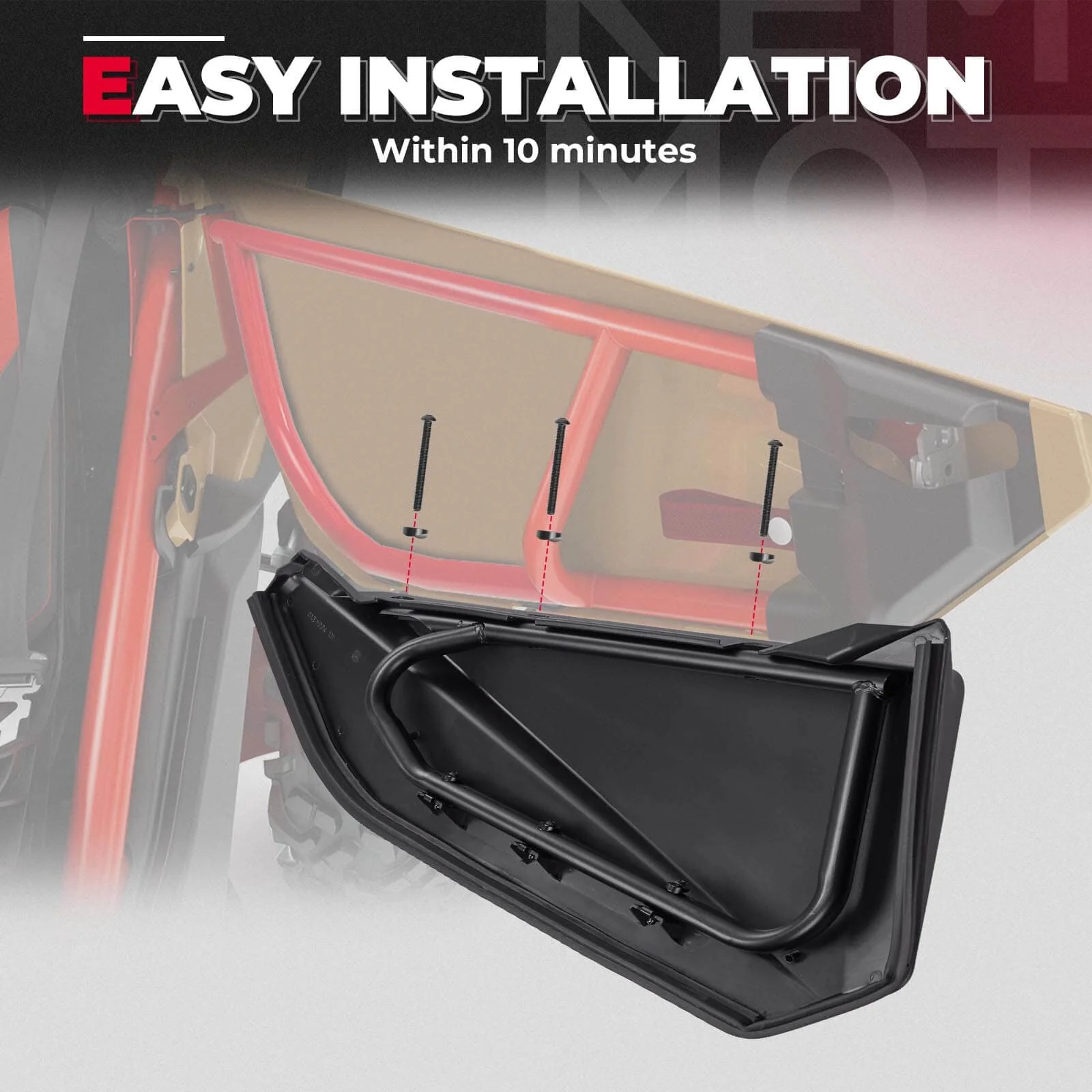Front Lower Door Inserts & Console Storage Bag For Can-Am Maverick X3 - Image 7