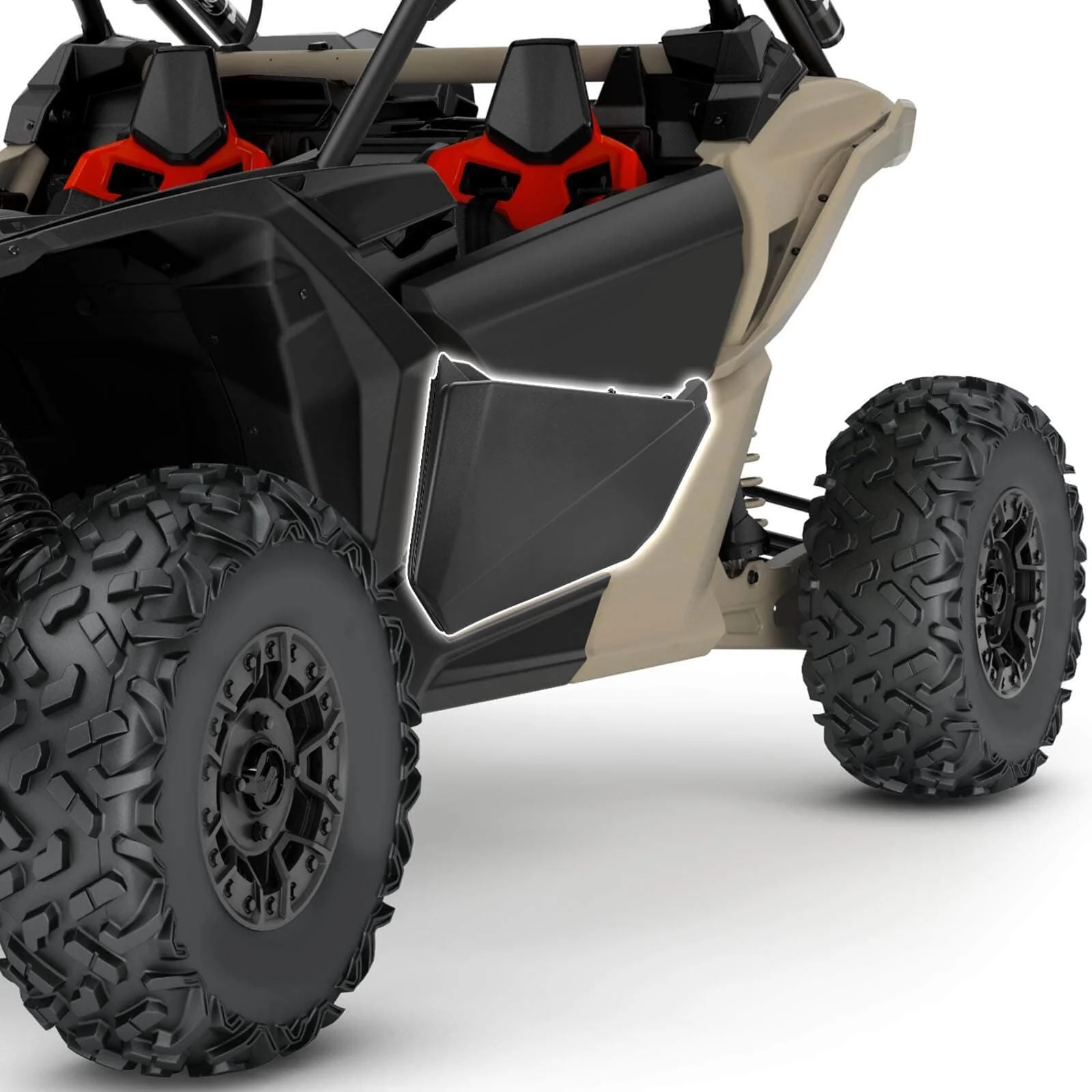 Front Lower Door Inserts & Door Handle For Can-Am Maverick X3 - Image 4