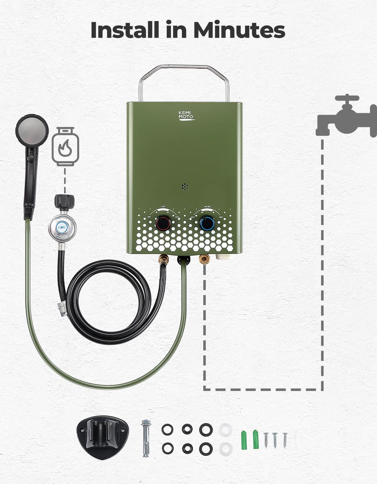 Tankless Water Heater, 1.32GPM 5L - Image 6